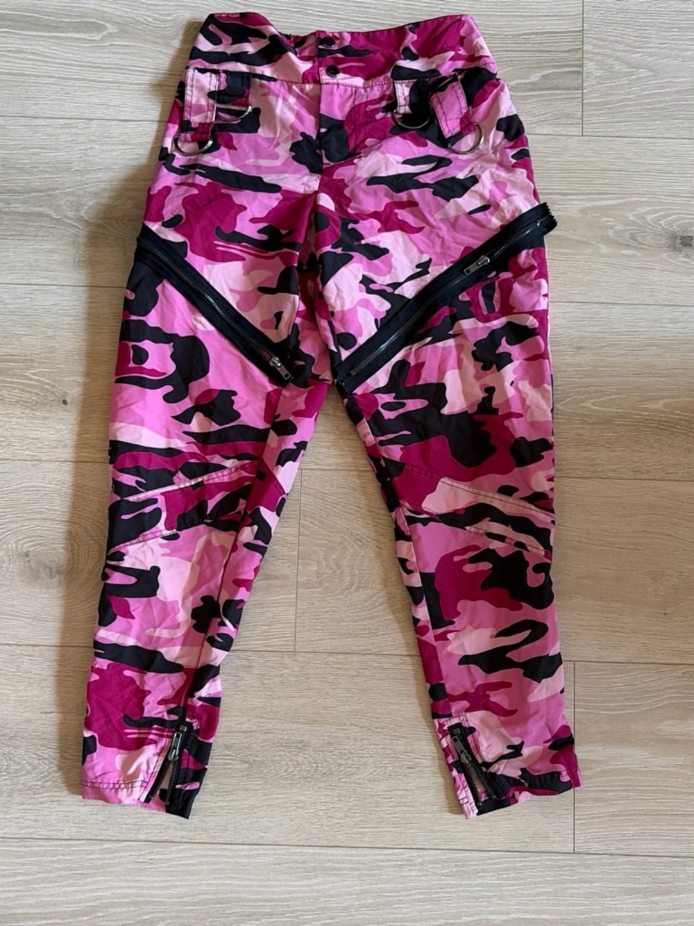 balera Pink Camouflage Zip Joggers